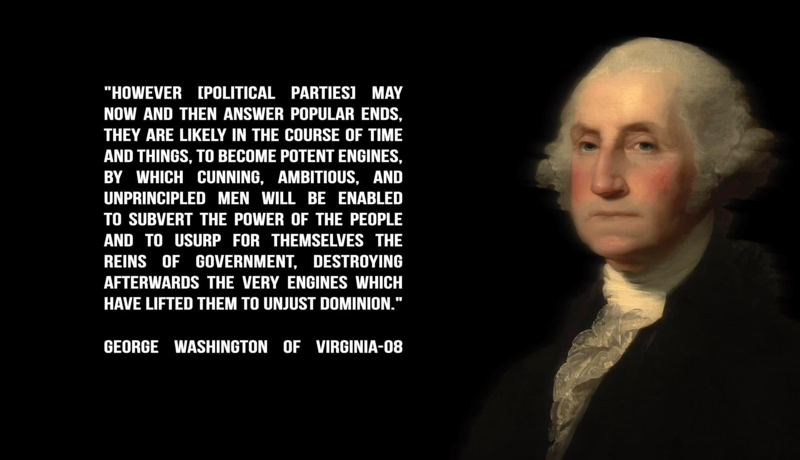 George Washington Parties Quote